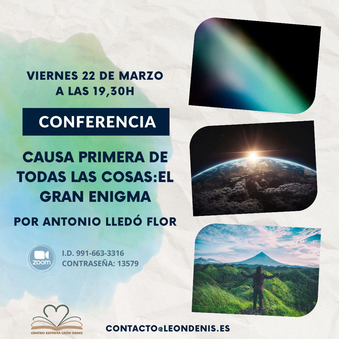 Cartel Conferencia León Denis